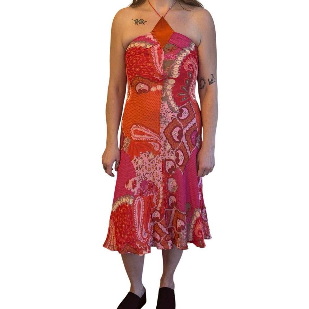 Banana Republic fun pattered rayon dress